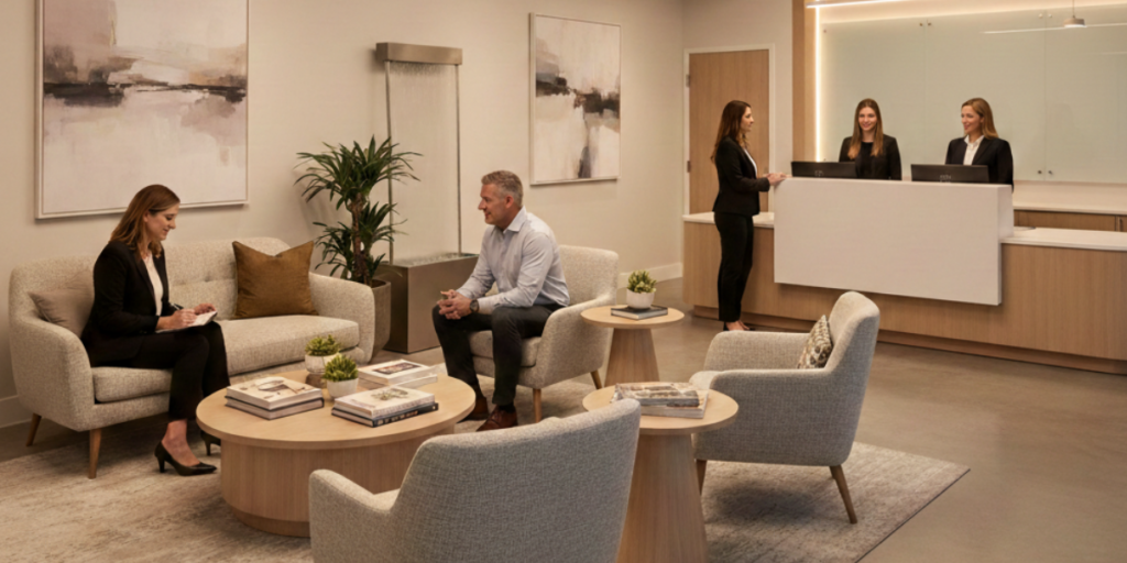psychiatric clinic accepting new patients welcoming reception area